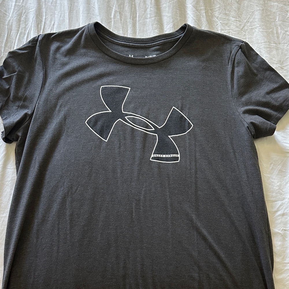 Under Armour Charcoal Tee with Logo